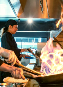 Variety of colorful Thai dishes in The Baht Bogotá